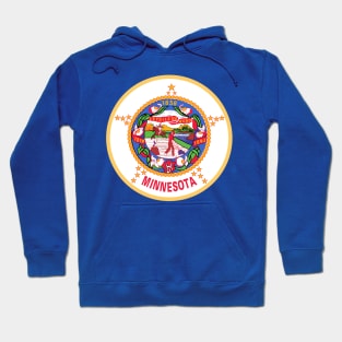 Flag of Minnesota State USA - L'Étoile du Nord Hoodie